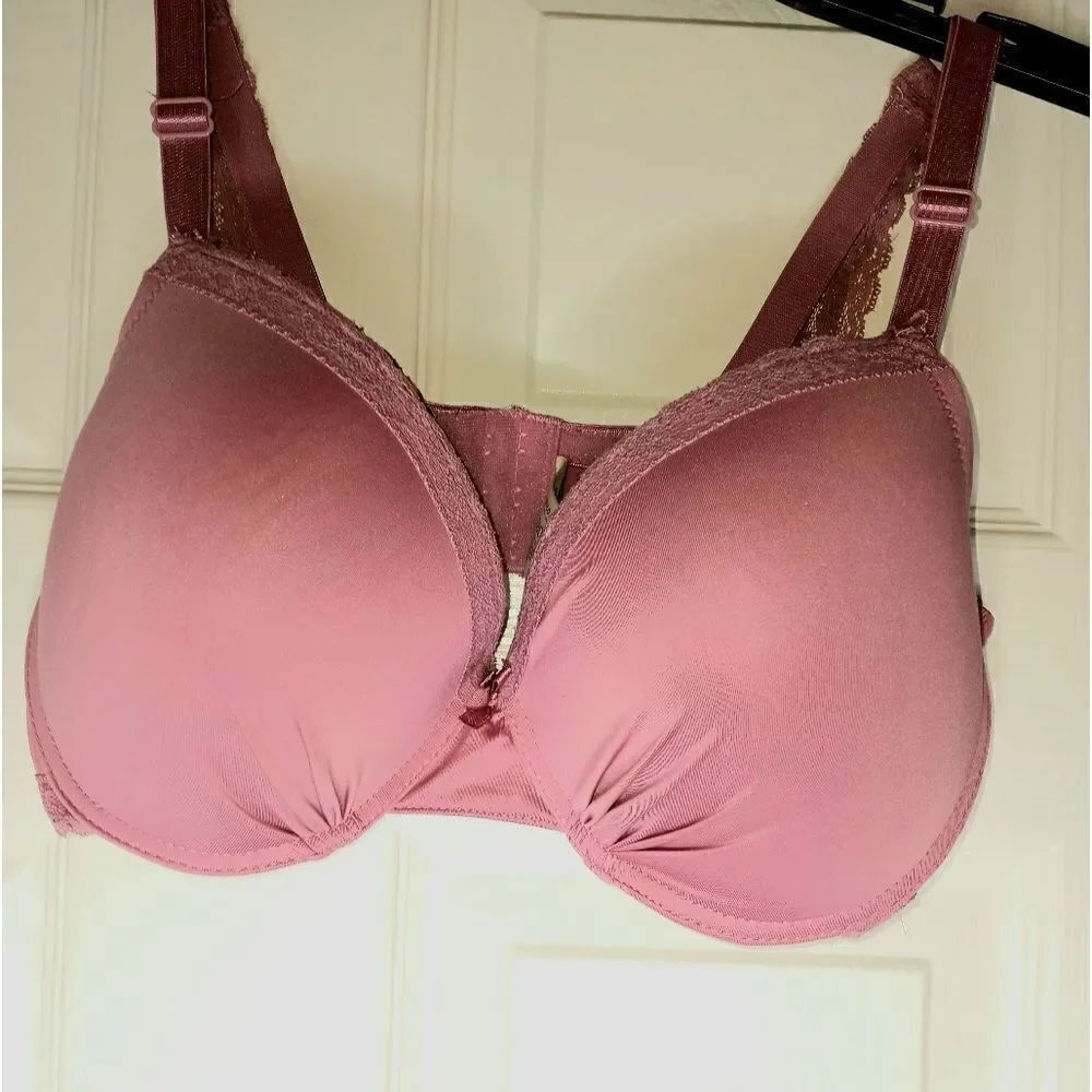 U.S. POLO ASSN 38D Salmon Pink Padded Underwire Women's Bra